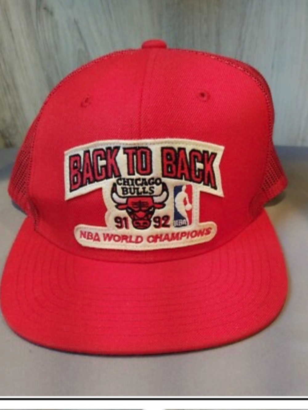 Chicago Bulls "Back to Back" Red Snapback Hat